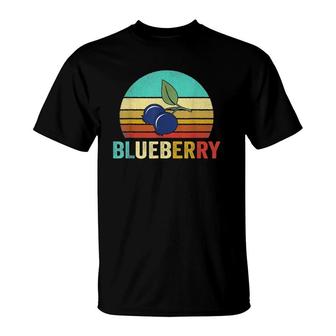 Vintage Blueberry Sunset Retro Gift T-Shirt | Mazezy