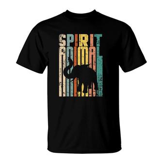 Vintage Distressed Elephant Spirit Animal Men Women T-Shirt | Mazezy