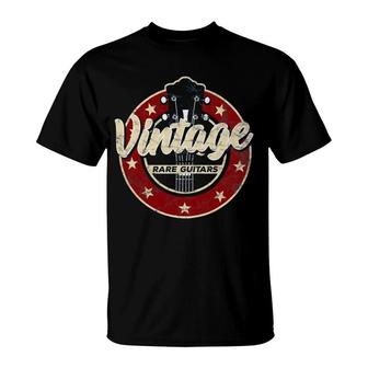 Vintage Electric Guitar Player Rock And Roll Fan Guitarist T-Shirt | Mazezy
