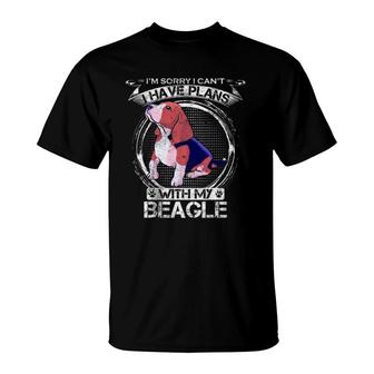 Vintage I'm Sorry I Can't, I Have Plans With My Beagle Funny T-Shirt | Mazezy DE