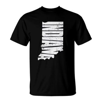 Vintage Indiana State The Hoosier State T-Shirt | Mazezy