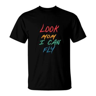 Vintage Look Mom I Can Fly Appeal T-shirt - Thegiftio
