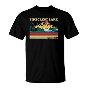 Vintage Retro Family Vacation California Pinecrest Lake T-Shirt | Mazezy