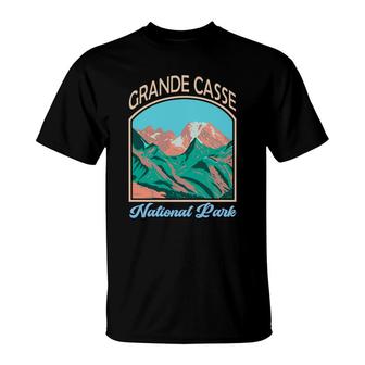 Vintage Retro Grande Casse In Grande Casse National Park Travel Adventure T-shirt - Thegiftio UK