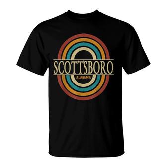 Vintage Retro Scottsboro Alabama Al Souvenirs T-Shirt | Mazezy CA