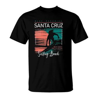 Vintage Santa Cruz California Beach Surfer T-Shirt | Mazezy