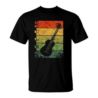 Vintage Ukulele Hawaiian Musician Uke Guitar Island T-Shirt | Mazezy