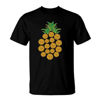 Volleyball S For Teen Girls Retro Pineapple Cool Gift T-Shirt | Mazezy