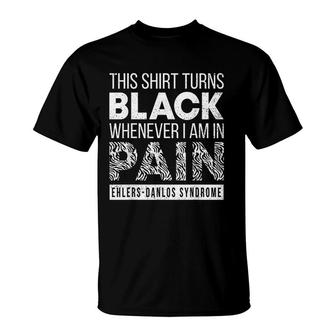 Warrior Ehlers Danlos Syndrome Awareness Zebra Ribbon T-shirt - Thegiftio UK