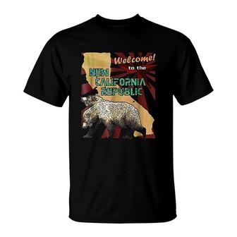 Welcome To The New California Republic T-Shirt | Mazezy DE