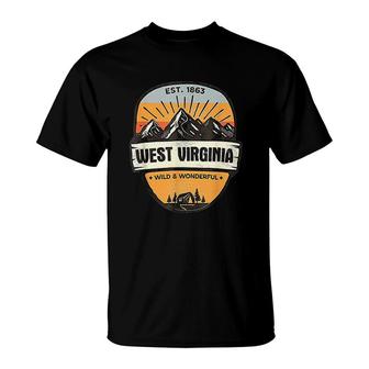 West Virginia Wild And Wonderful T-Shirt | Mazezy