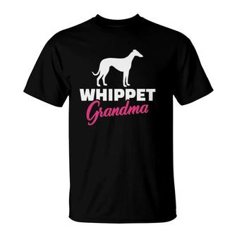 Whippet Grandma English Whippet Snaphound T-Shirt | Mazezy