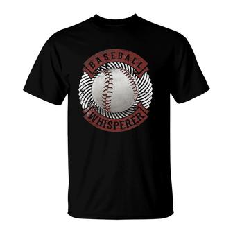 Whisperer Baseball Gifts Bat Ball Love Softball Tee T-Shirt