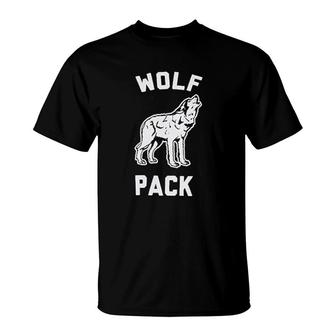 Wolf Pack Bachelor Party T-Shirt | Mazezy