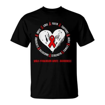Wolf-Parkinson-White Awareness Wpw Syndrome Related Heart Ri T-shirt - Thegiftio UK