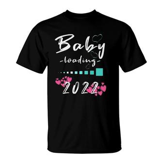 Women Baby Loading 2022 - Expectant Mother - Pregnancy Gift T-Shirt | Mazezy
