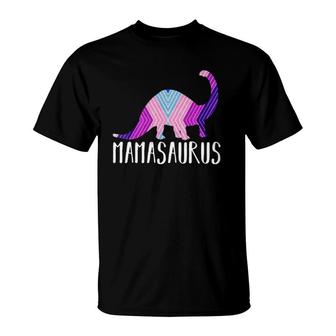 Women Mamasaurus Vintage Style Mom Gift Tee Mother T-Shirt | Mazezy