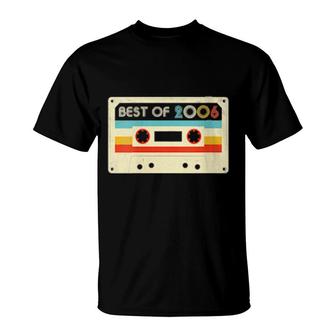 Womens 16Th Birthday Best Of 2006 Cassette Tape Retro Vintage T-Shirt | Mazezy