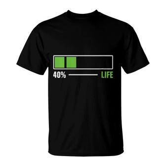 Womens 40Th Birthday 40 Life Loading 40 Years Old T-Shirt | Mazezy