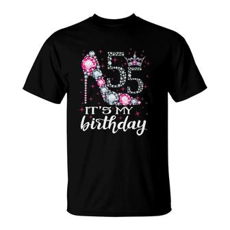 Womens 55 It's My Birthday 1965 55Th Birthday Gift Tee T-Shirt | Mazezy