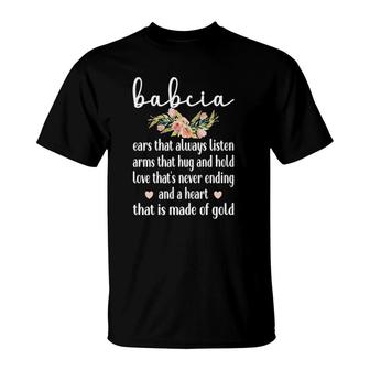 Womens Best Babcia Grandmother Appreciation Babcia Grandma T-Shirt | Mazezy UK