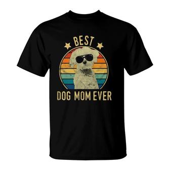 Womens Best Dog Mom Ever Maltese Mother's Day Gift T-Shirt | Mazezy