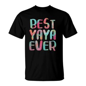Womens Best Yaya Ever Mother's Day T-Shirt | Mazezy