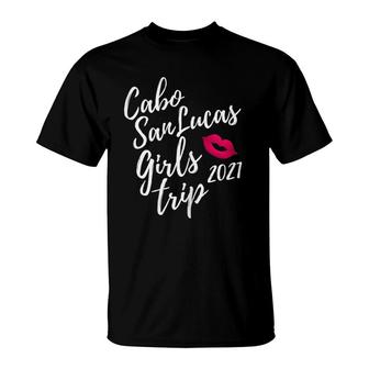 Womens Cabo San Lucas Girls Trip 2021 Bachelorette Vacation Design T-Shirt | Mazezy