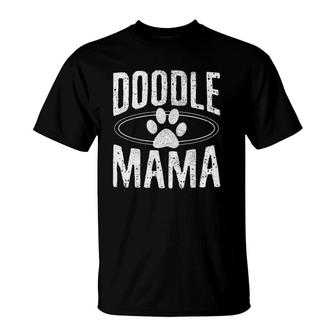 Womens Doodle Mama - Goldendoodle Mom Dog Paw Funny Cute Gift T-Shirt | Mazezy
