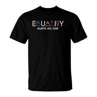 Womens Equality Hurts No One Lgbt Equality Gay Pride Human Rights V-Neck T-Shirt | Mazezy
