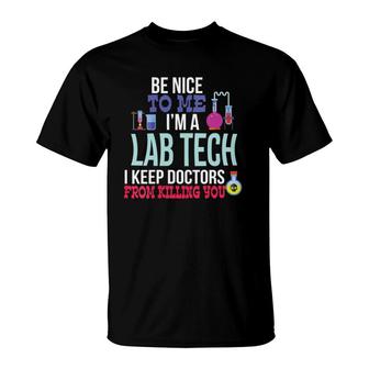 Womens Funny Medical Lab Tech Laboratory Technician Gift T-Shirt | Mazezy