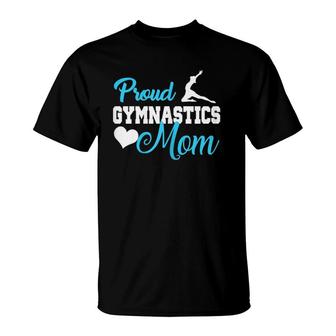 Womens Gymnast Mother Mama Parents Gift Proud Gymnastics Mom T-Shirt | Mazezy