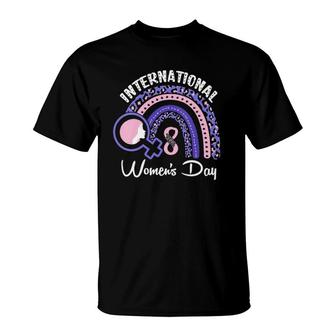 Womens Happy Women's Day 8 March 2022 International Women's Day V Neck T-Shirt | Mazezy