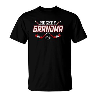 Womens Hockey Grandma S For Women Mama Mother's Day Vintage Premium T-Shirt | Mazezy