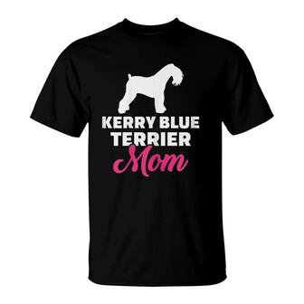 Womens Kerry Blue Terrier Mom T-Shirt | Mazezy