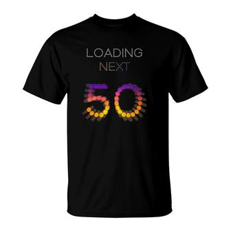 Womens Loading Next 50 - 50 Years Old 1971 50Th Birthday Gift V-Neck T-Shirt | Mazezy