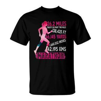 Womens Marathon Running 262 Miles Running 262 Marathon Runner V-Neck T-Shirt | Mazezy