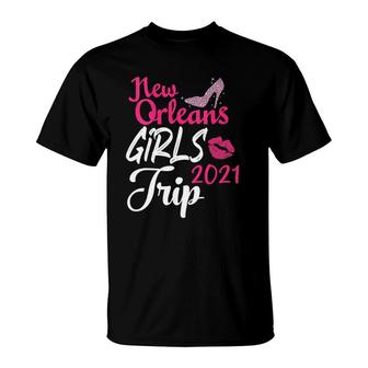 Womens New Orleans Girls Trip 2021 Women Bachelorette Party Gift T-Shirt | Mazezy CA