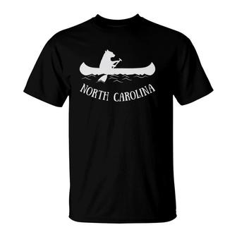 Womens North Carolina Nc Bear Canoe For Women T-Shirt | Mazezy UK