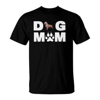 Womens Pitbull For Dog Mom Mother's Day Gift V-Neck T-Shirt | Mazezy