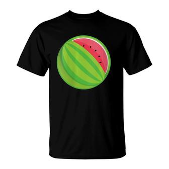 Womens Pregnancy Watermelon Pregnancy Announcement Mother Gift T-Shirt | Mazezy