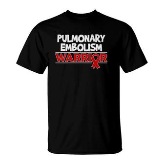 Womens Pulmonary Embolism Awareness Ribbon Pe Survivor T-Shirt | Mazezy