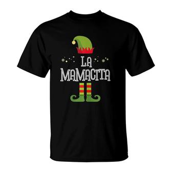 Womens Soy La Elfo Mamacitapajamas-De-Navidad-Mujer T-Shirt | Mazezy