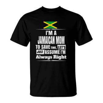 Womens Storecastle I'm A Jamaican Mom Jamaica Mother's Day T-Shirt | Mazezy