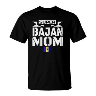 Womens Storecastle Super Bajan Mom Mothers Gift Barbados T-Shirt | Mazezy