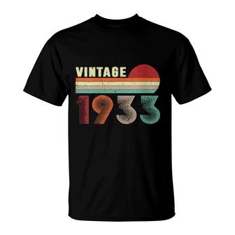 Womens Vintage 1933 89 Years Old 89Th Birthday T-Shirt | Mazezy