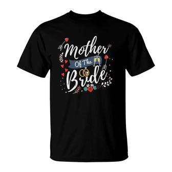 Womens Wedding Bridal Party Gifts For Mom Cute Mother Of The Bride T-Shirt | Mazezy