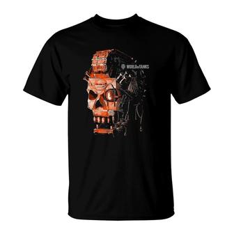 World Of Tanks Halloween Tank Gear Skull T-Shirt | Mazezy