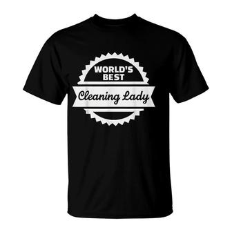 Worlds Best Cleaning Lady T-Shirt | Mazezy