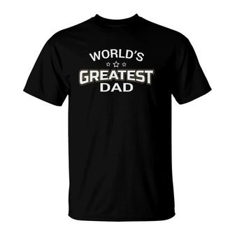 World's Greatest Dad Gift Papa Father's Day Gift Tee T-Shirt | Mazezy AU